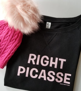 Right Picasse Sweatshirt- Pink